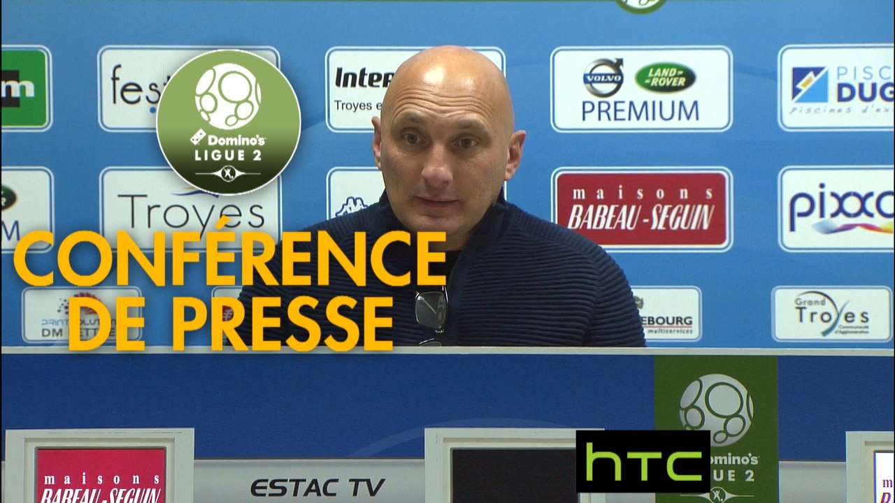 Conférence de presse ESTAC Troyes - AC Ajaccio (1-2) : Jean-Louis GARCIA (ESTAC) - Olivier PANTALONI (ACA) - 2016/2017