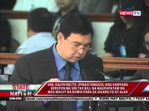 SONA: Recto version ng Sin Tax Bill, ikinadismaya ng BIR, DOH at Health advocates