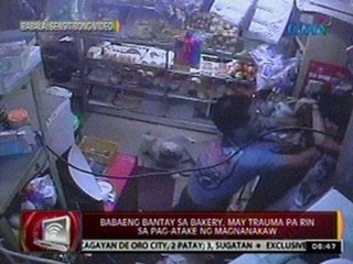 24 Oras: Babaeng bantay sa bakery, may trauma pa rin sa pag-atake ng magnanakaw