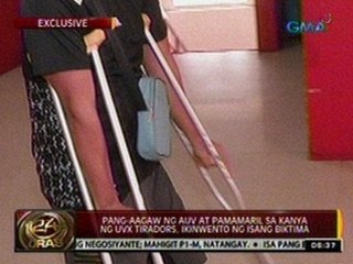 24 Oras: Pang-aagaw ng AUV at pamamaril sa kanyang UVX tiradors, ikinwento ng isang biktima