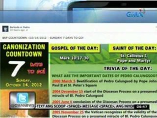 24 Oras: Novena mass alay kay Blessed Pedro Calungsod, patuloy na idinaraos