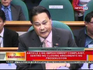 BT: Prosekusyon at Depensa, abala sa paghahanda para sa oras arguments bukas