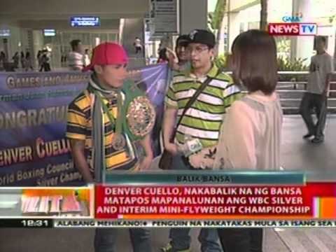 Cuello, balik bansa na, matapos mapanalunan ang WBC Silver and Interim Mini-flyweight Championship