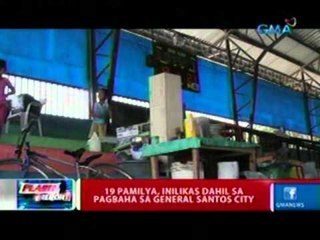 Flash Report: 19 pamilya, inilikas dahil sa pagbaha sa General Santos City