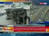 BT: 14 kabilang ang buntis at mga bata, sugatan   sa pagtagilid ng sinasakyang AUV sa Pasig