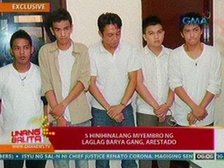 UB: EXCLUSIVE: 5 hinihinalang miyembro ng Laglag Barya Gang, arestado (052812)
