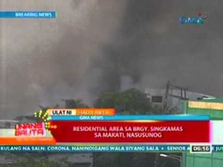 UB: Residential area sa Brgy. Singkamas sa Makati, nasusunog