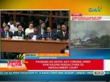 UB: Pagbaba ng hatol kay Corona, hindi raw naging madali para sa Impeachment court