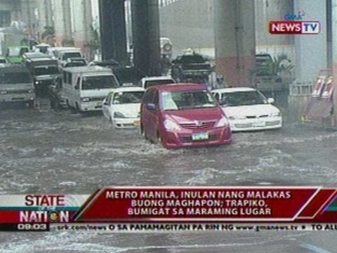 SONA: Metro Manila, inulan nang malakas buong maghapon; Trapiko, bumigat sa maraming lugar
