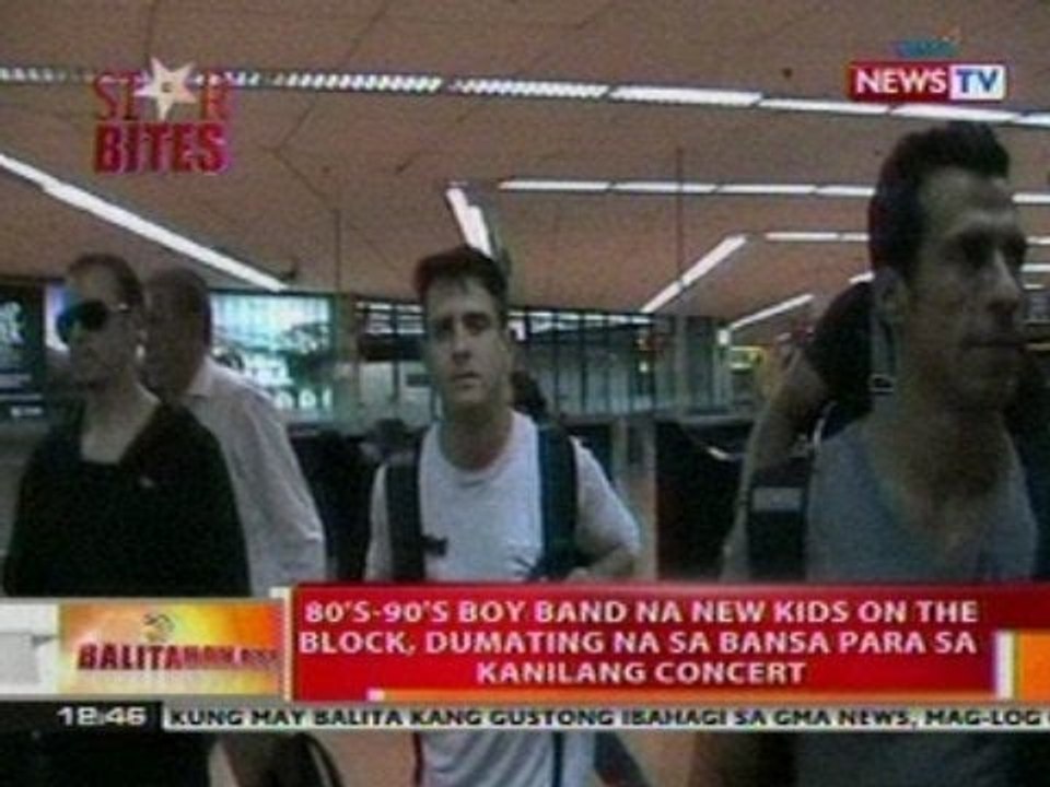 BT: 80's-90's boy band na New Kids On the   Block, dumating na sa bansa para sa   kanilang concert