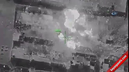 DEAŞ'ın silah deposu böyle vuruldu