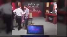 Pakistani Reporter Abusing on LIVE TV - Blooper Video