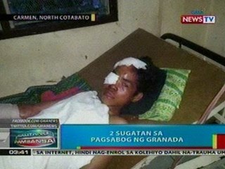 BP: 2 sugatan sa pagsabog ng granada sa   NCotabato