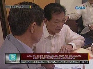 24 Oras: Abalos, 'di pa rin makakalabas ng kulungan kahit pinayagan nang magpiyansa