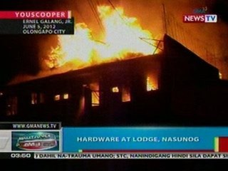 BP: Hardware at lodge sa Olongapo, nasunog