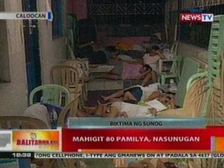 BT: Mahigit 80 pamilya sa Caloocan,   nasunugan
