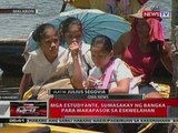 QRT: Mga estudyante sa Malabon, sumasakay   ng bangka para makapasok sa eskwelahan