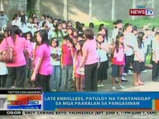 NTG: Late enrollees, patuloy na tinatanggap sa mga paaralan sa Pangasinan