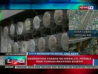 NTL: Generation charge ng Meralco, posible   raw tumaas ngayong buwan