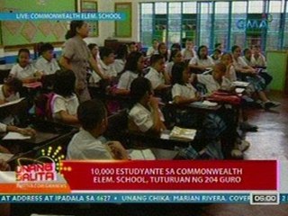 UB: 10,000 estudyante sa Commonwealth Elementary School, tuturuan ng 204 guro