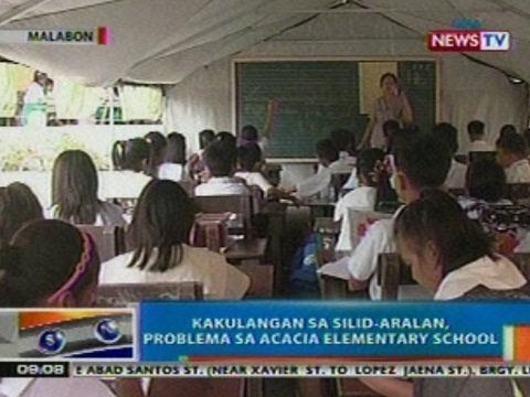 NTG: Kakulangan sa silid-aralan, problema sa Acacia Elementary School sa Malabon