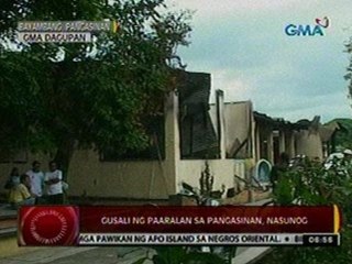 24 Oras: Gusali ng paaralan sa Pangasinan, nasunog