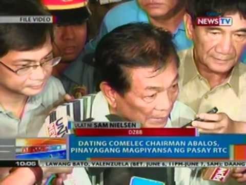 NTG: Dating COMELEC chairman Abalos, pinayagang magpiyansa ng Pasay RTC