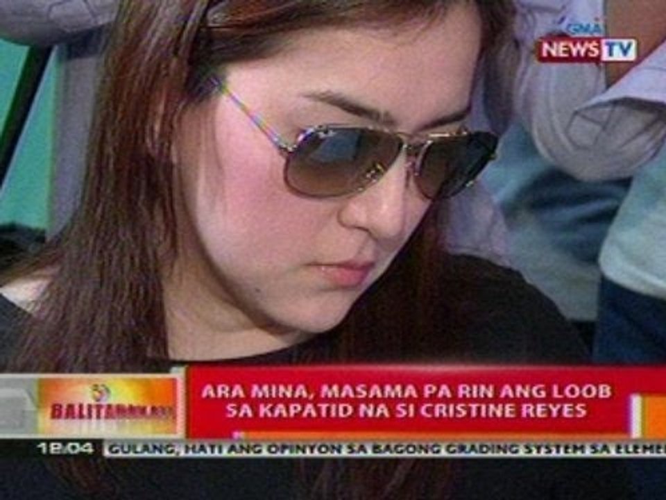 BT: Ara Mina, masama pa rin ang loob sa   kapatid na si Cristine Reyes