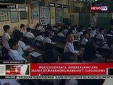 QRT: Mga estudyante, inirereklamo ang   mainit at mabahong makeshift   classrooms sa Malabon