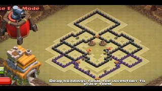 Clash Of Clan - Town Hall 7 th war Base With air sweeper