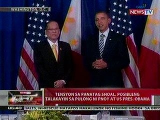 QRT: Tensyon sa Panatag Shoal, posibleng   talakayin sa pulong ni PNoy at US Pres.   Obama