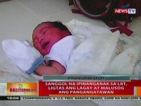 BT: Sanggol na ipinanganak sa lrt, ligtas ang lagay at malusog ang pangangatawan