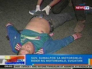 NTG: SUV, sumalpok sa motorsiklo sa Pasay; rider, sugatan