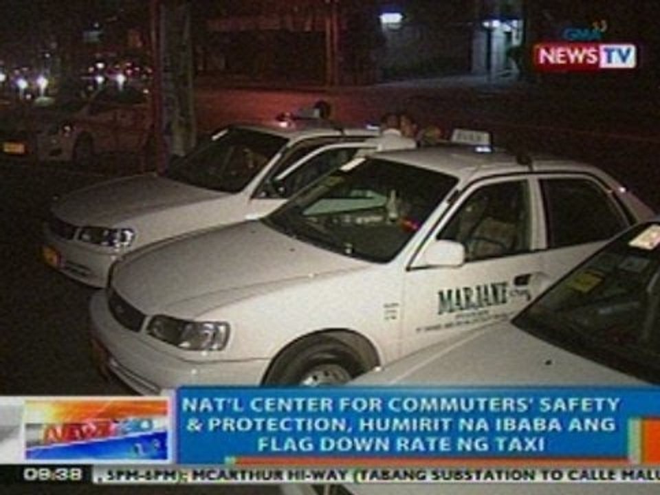NTG: Nat'l Center for Commuters Safety & Protection, humirit na ibaba ang flag down rate ng taxi