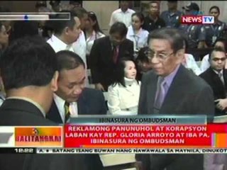 下载视频: BT: Reklamong panunuhol at korapsyon laban kay Rep. Gloria Arroyo at iba pa, ibinasura ng Ombudsman