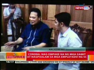 BT: Corona, nag-empake na ng mga gamit at nagpaalam sa mga emleyado ng SC