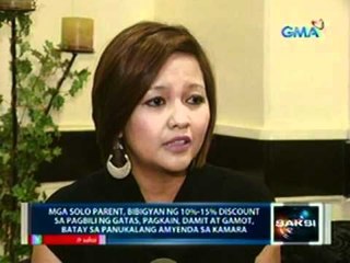 Solo parent, bibigyan ng 10%-15% discount sa pagbili ng gatas, pagkain, damit at gamot