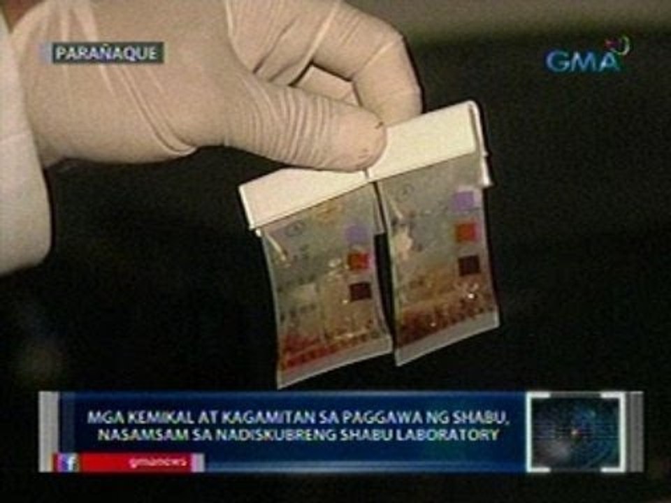 Kemikal at kagamitan sa paggawa ng shabu, nasamsam sa nadiskubreng shabu laboratory sa Parañaque