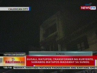 BT: Gusali, natupok sa Caloocan; transformer ng kuryente, sumabog matapos madamay sa sunog