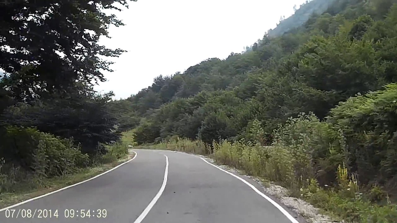 Une bergère mise KO par un de ses moutons. Bim, coup de tête!