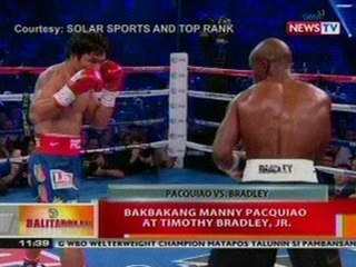 BT: Bakbakang Manny Pacquiao at Timothy   Bradley, Jr.