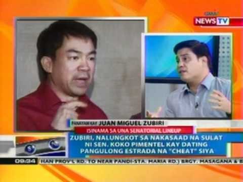NTG: Zubiri: Very much willing akong tumakbo kasama si Koko Pimentel
