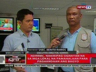 QRT: NRRMC, nakikipag-ugnayan na sa mga   lokal na pamahalaan para paghandaan ang   bagyo