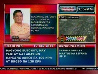 DB: Pahayag ng US na tutulong sa pagbabantay sa karagatan ng Pilipinas,ikinatuwa ng AFP