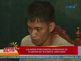 UB: Lalaking itinuturong gumahasa sa 15-anyos na textmate, arestado sa Maynila