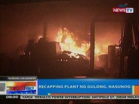 NTG: Recapping plant ng gulong sa Novaliches, QC, nasunog