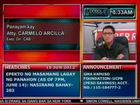DB: Panayam ng 'DzBB' kay Civil Aeronautics Board Executive Director Atty. Carmelo Arcilla