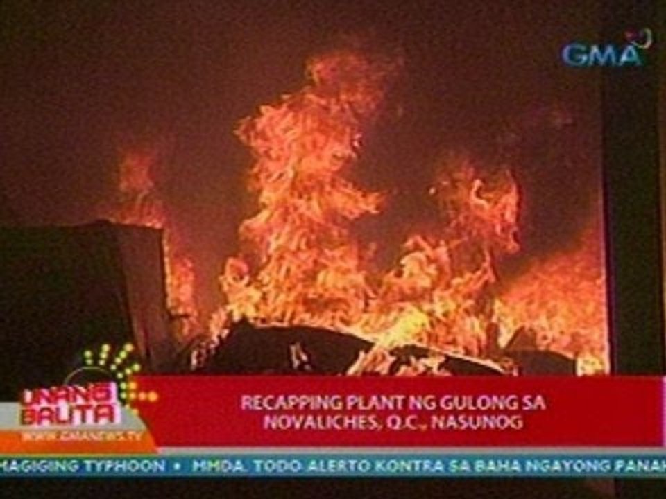 UB: Recapping plant ng gulong sa Novaliches, QC, nasunog