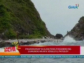 UB: Paghahanap sa ilan pang pasahero ng lumubog na M/V Josille II, patuloy