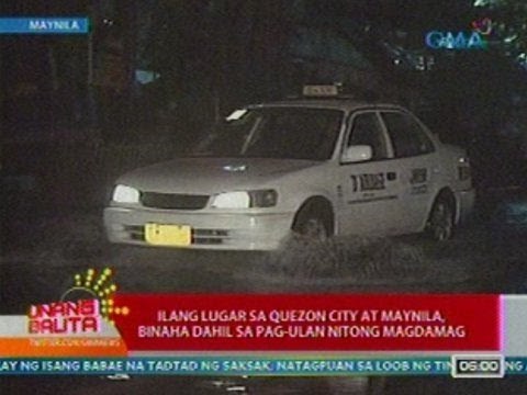 UB: Ilang lugar sa QC at Maynila, binaha dahil sa pag-ulan nitong magdamag